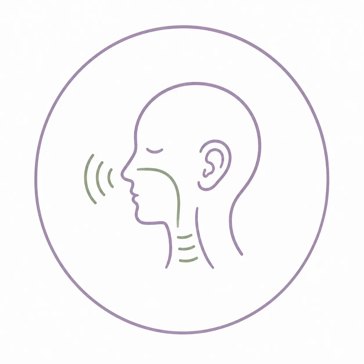 Illustration einer Person mit Beschwerden im Hals-, Nasen- und Ohrenbereich.