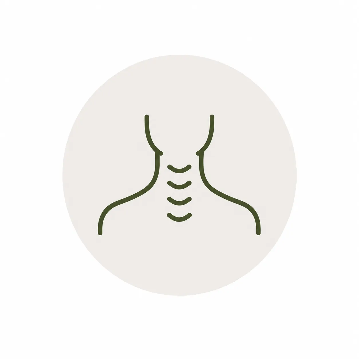 Symbolillustration zum Thema Nackenbeschwerden