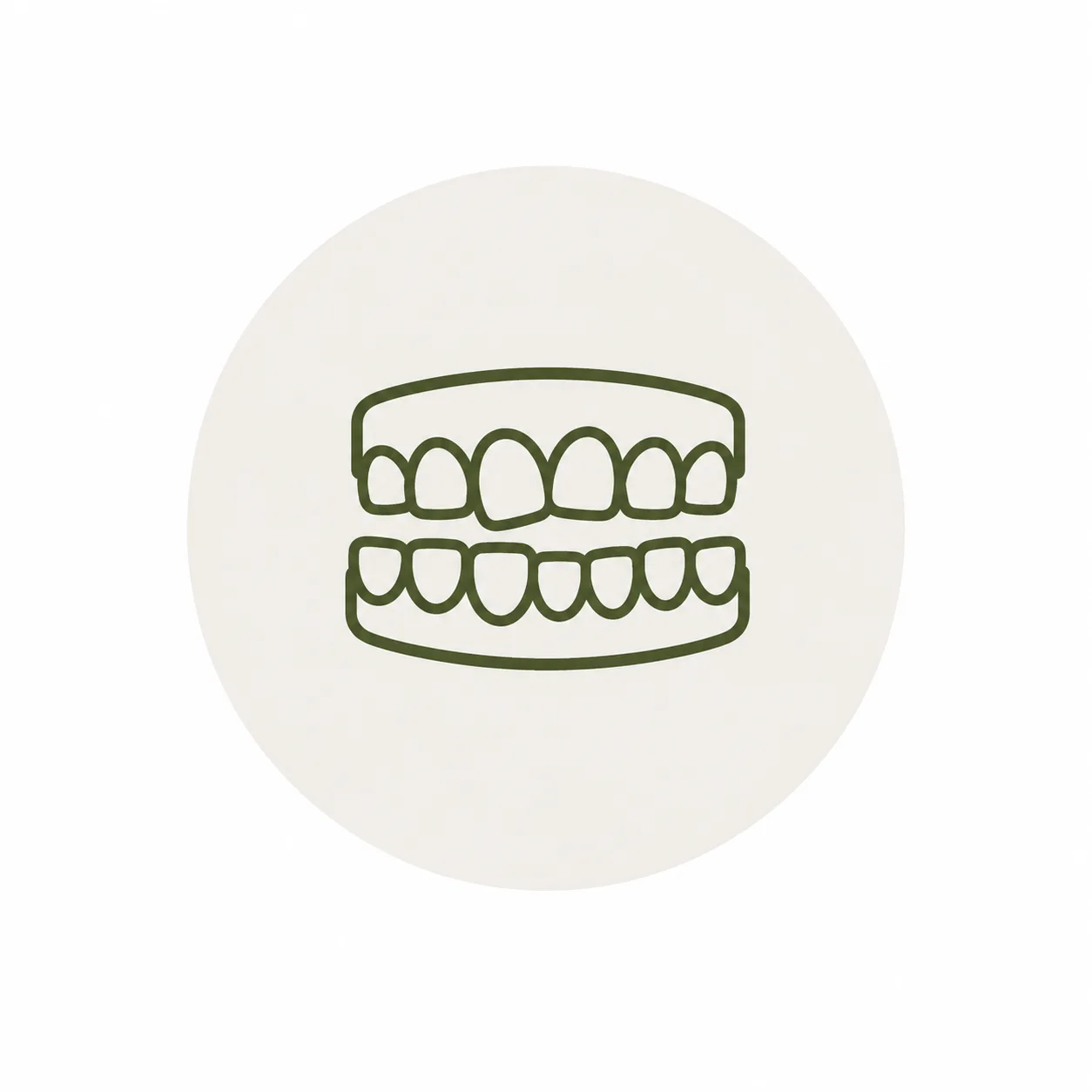 Symbolillustration zum Thema Zahnengstand